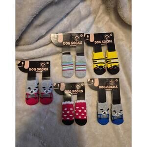 Dog socks small (Yorkie/ chihuahua) size NWT 5 pair